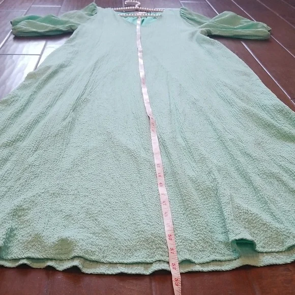 Karlie Mint Green Short Sleeve Signature Maxi Dress Size Medium - Picture 6 of 11